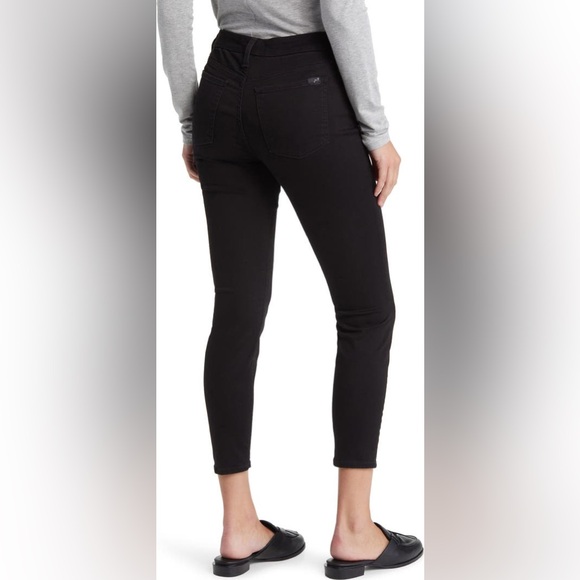 Jen7 7 for all Mankind petite ankle skinny black jeans size 12 women - Picture 2 of 16